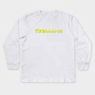 Minardi Formula 1 Team logo - minardi yellow Kids Long Sleeve T-Shirt